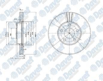 DELPHI BG3199 Fren Diski On Havali 282mm ( Volkswagen ) Passat (96->)